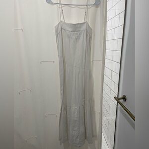 Abercrombie white linen dress